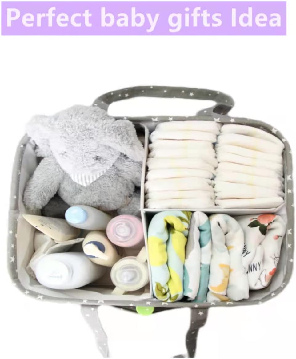 QiANBiRD Extra Large Diaper Caddy Organizer with Handle