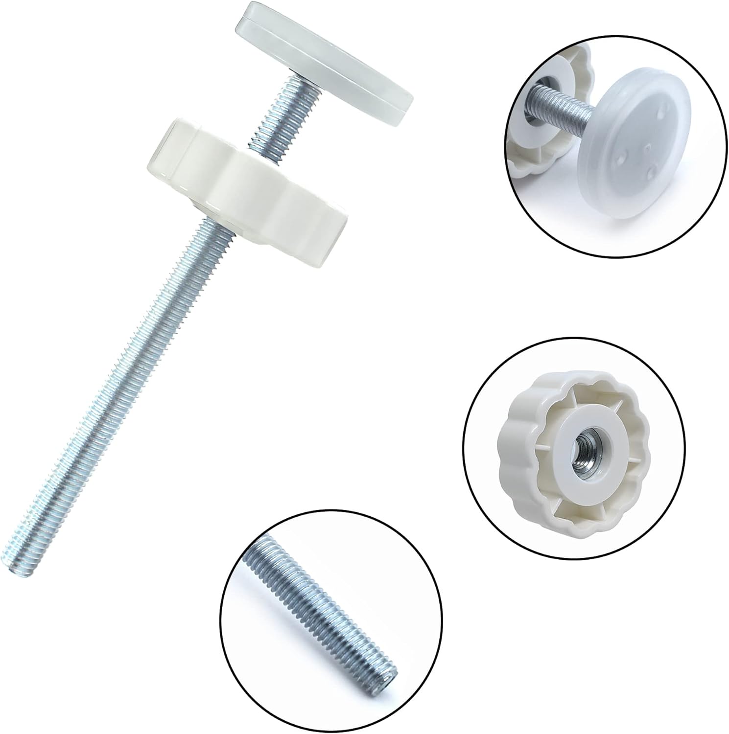 4 Pack Baby Gate Extender Replacement Parts with Wall Protector