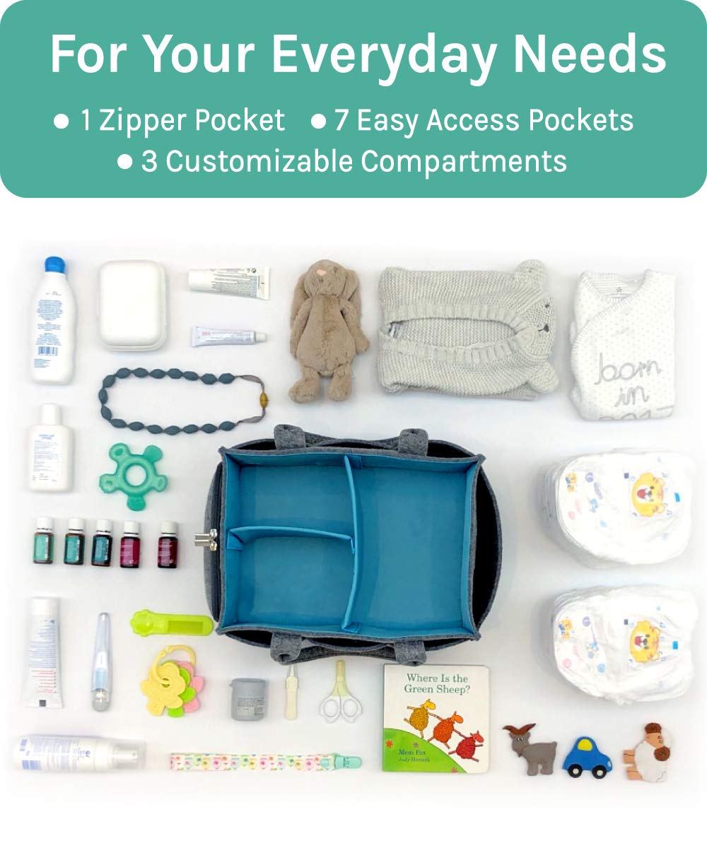 Eitonbu Premium Baby Diaper Caddy Organizer 1
