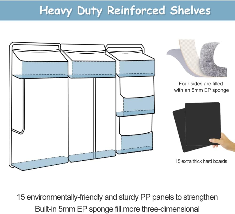 Clearworld Hanging Diaper Caddy Organizer Gray