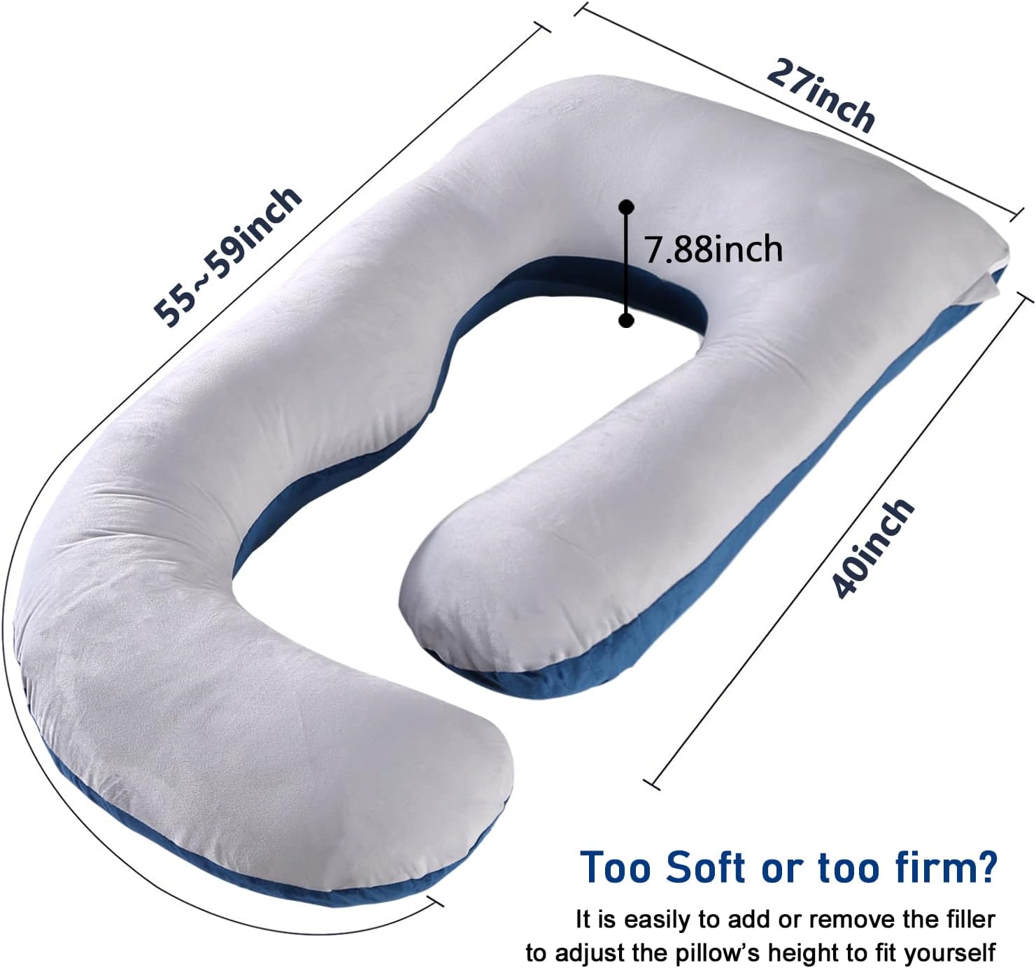 Cauzyart Pregnancy Pillow with U-Shape Design 1