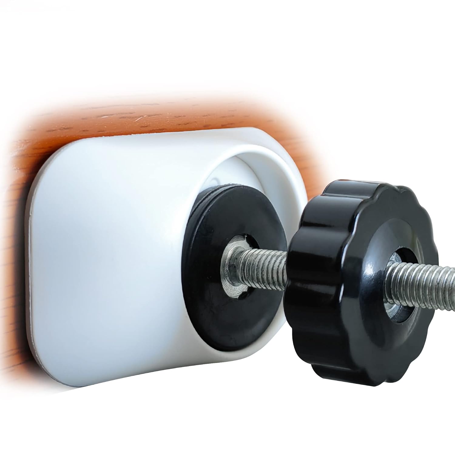 Vmaisi 4 Pack Wall Cup Protector - Pressure Mount Baby Gate Stabilizer White