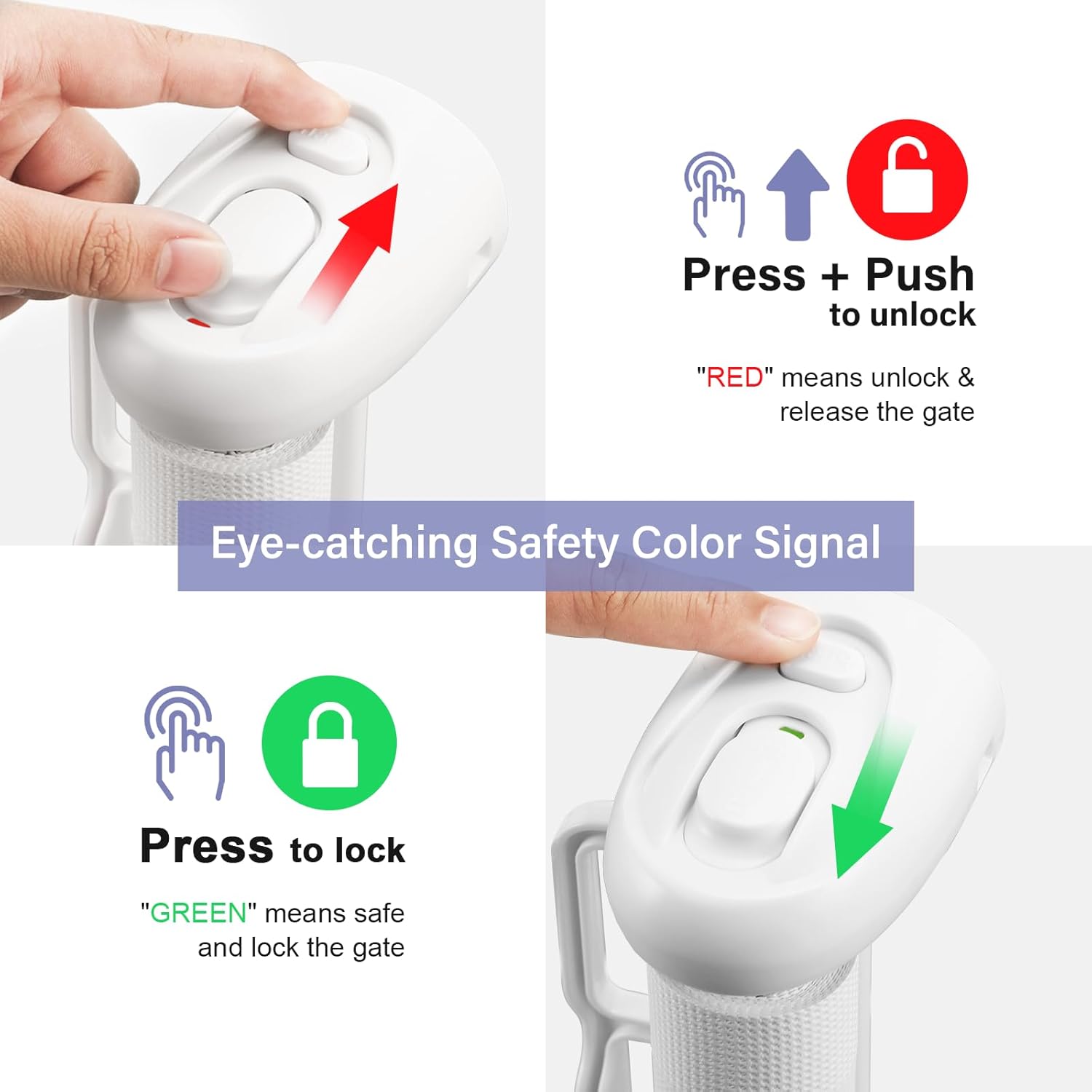 PRObebi Retractable Gate - 72 Wide Stair Door Safety