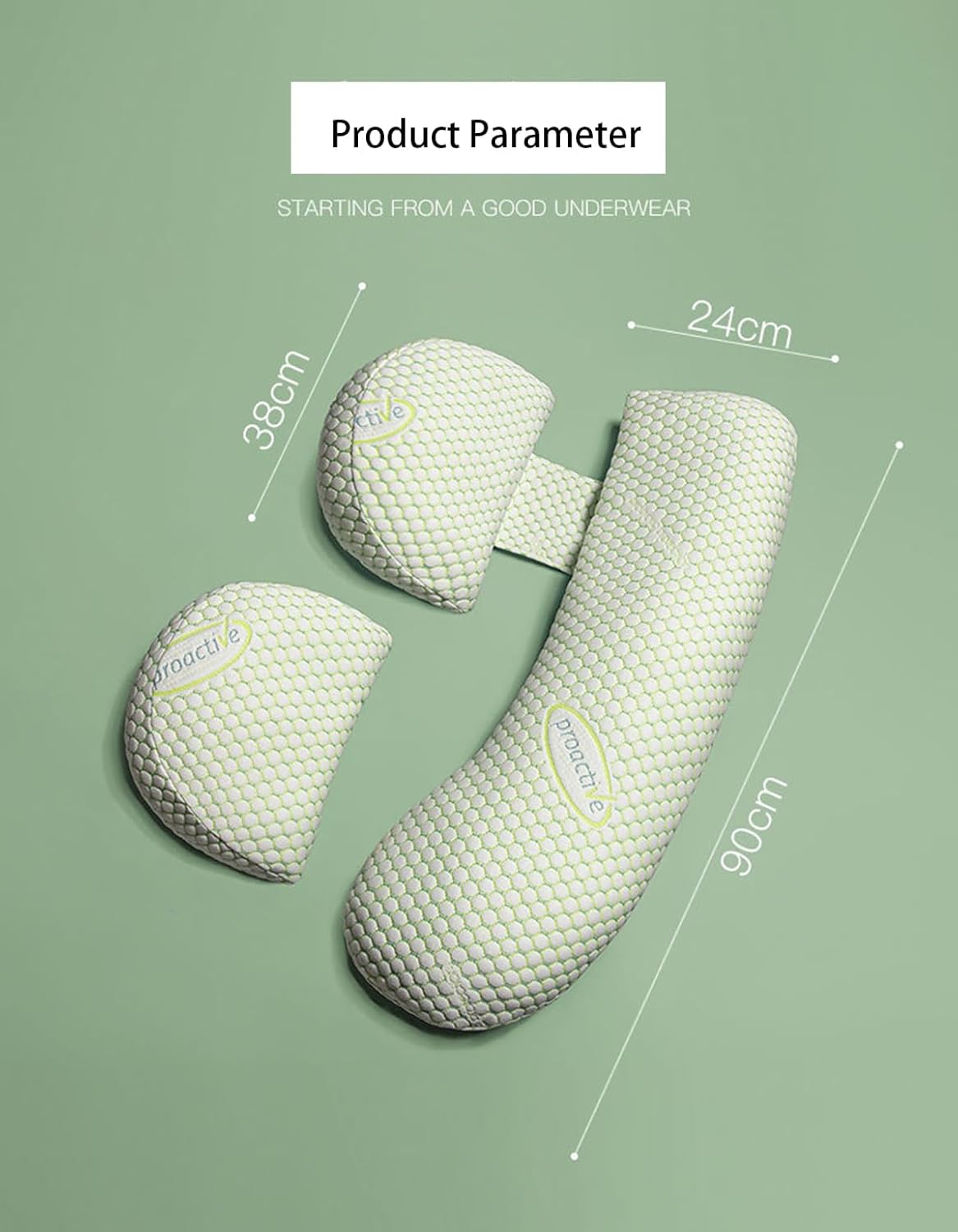 Soulfu Pregnancy Pillow with Adjustable Cover 1