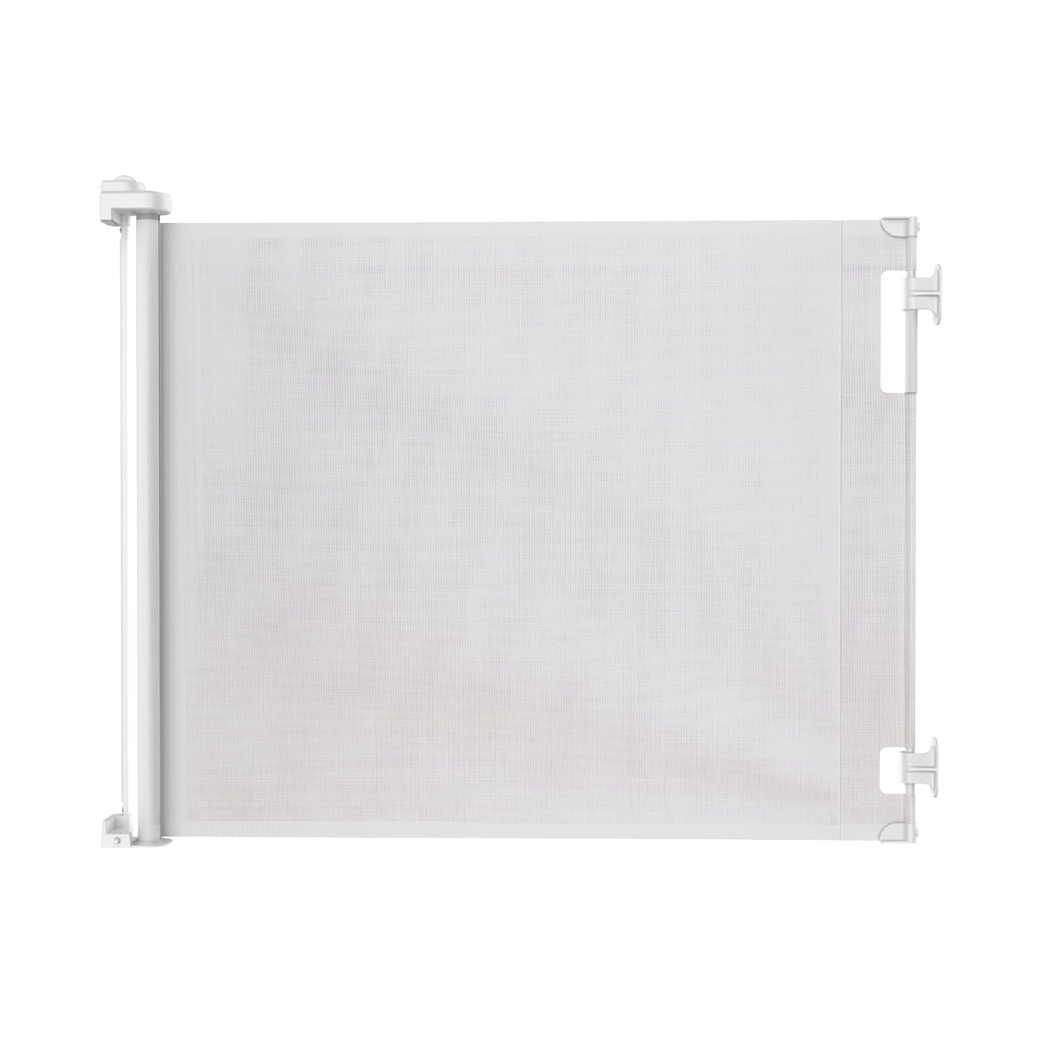 Retractable Baby Gate with 3-Way Locking 33 x 71 White
