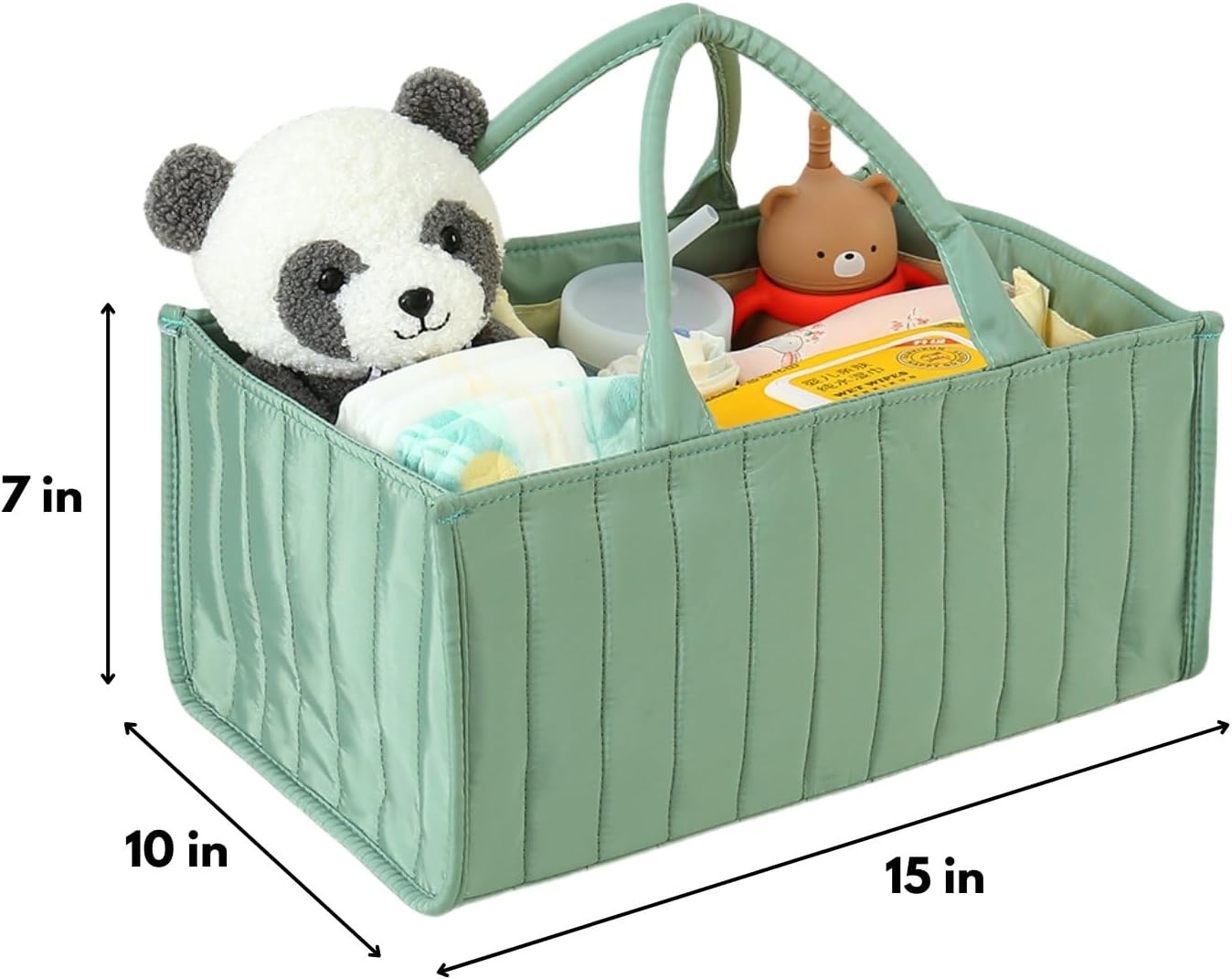 PandaEar Baby Diaper Caddy Organizer with Handle