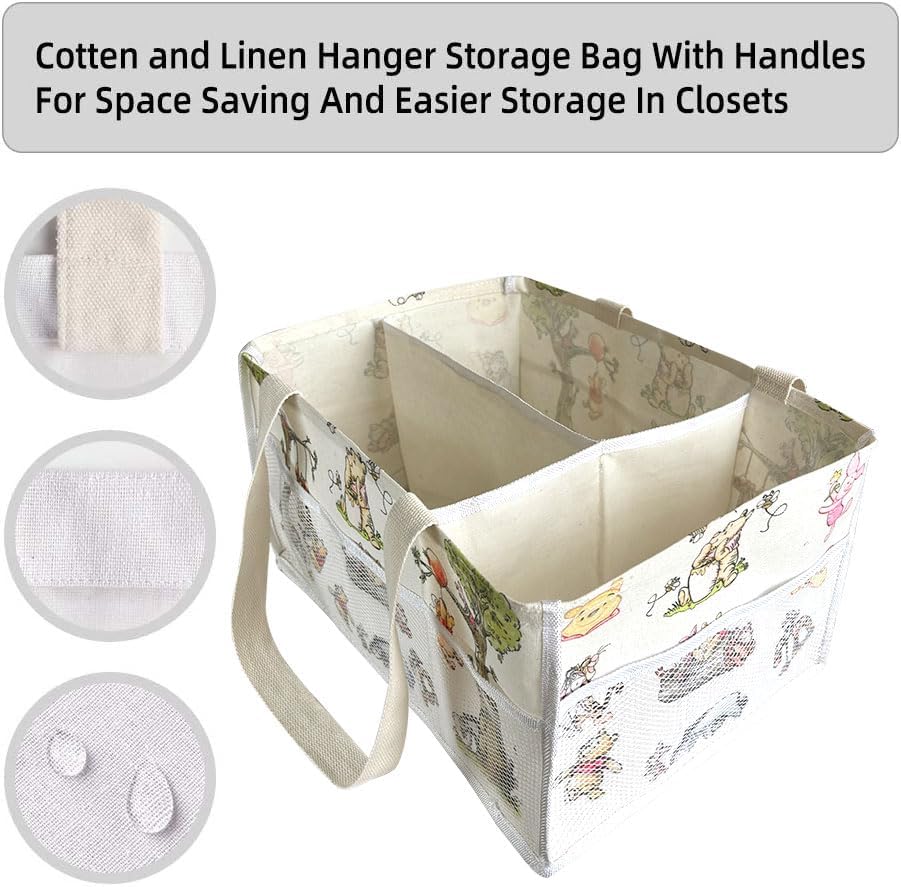 Extra Large Winnie Baby Diaper Caddy with Handles 1