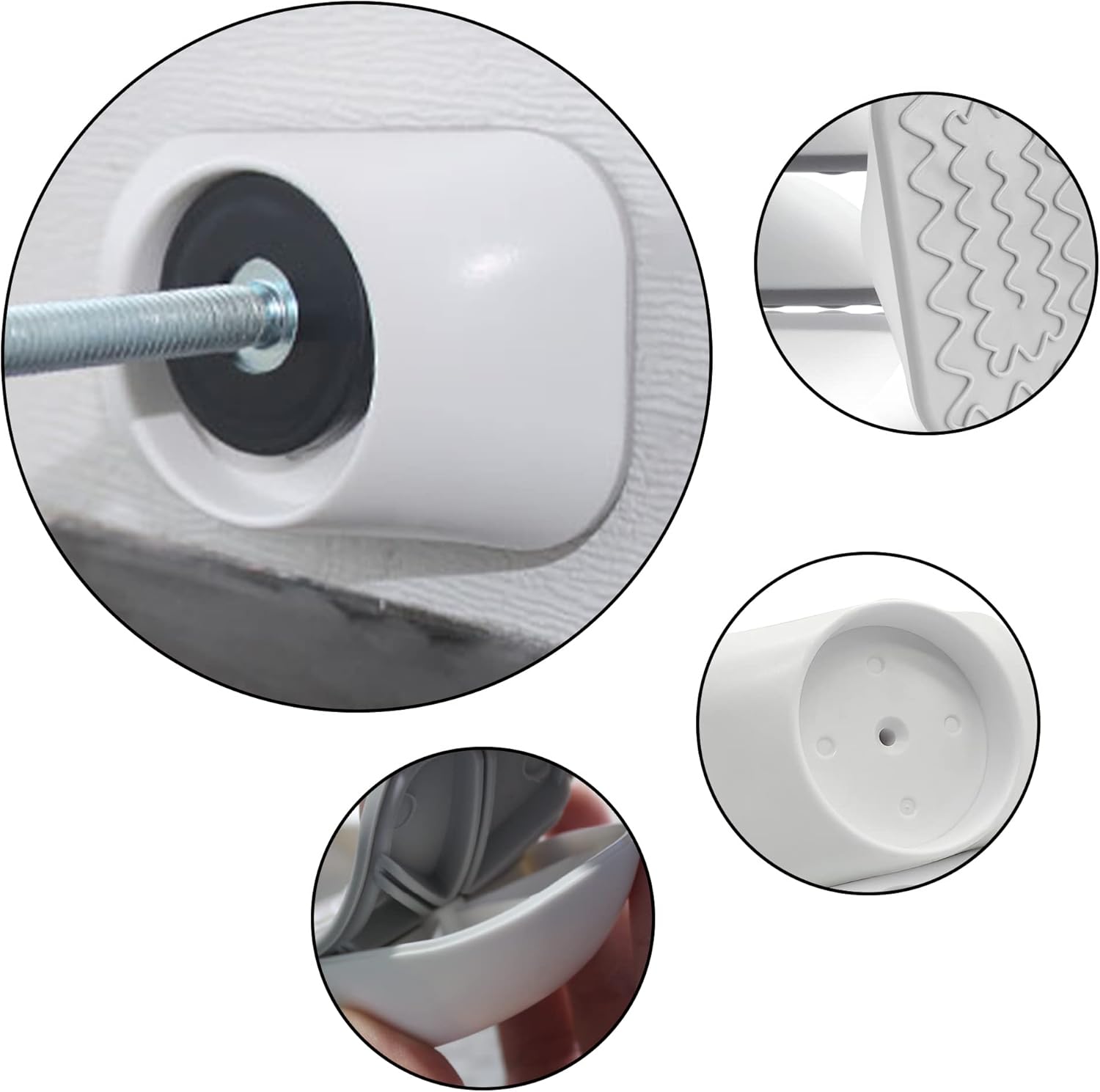 4 Pack Baby Gate Extender Replacement Parts with Wall Protector