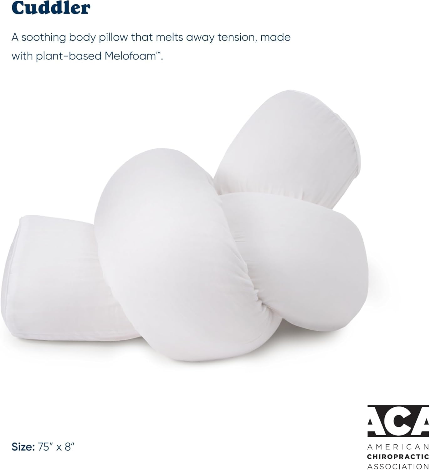 Bearaby Body Pillow - Organic Cotton Natural Latex Maternity Pillow