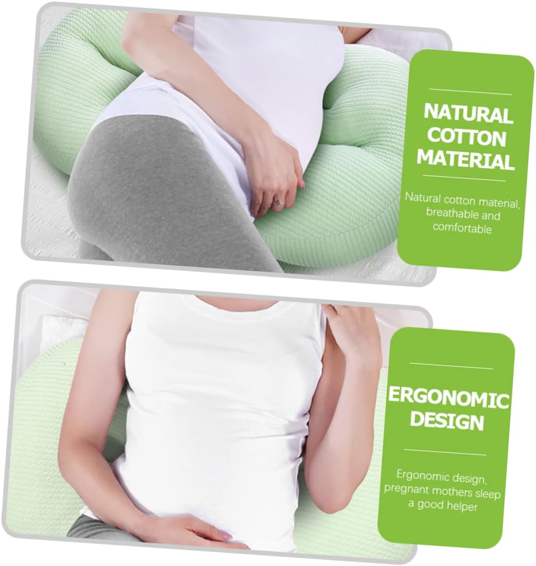 Homoyoyo Pregnancy Pillow with U-Shape Support