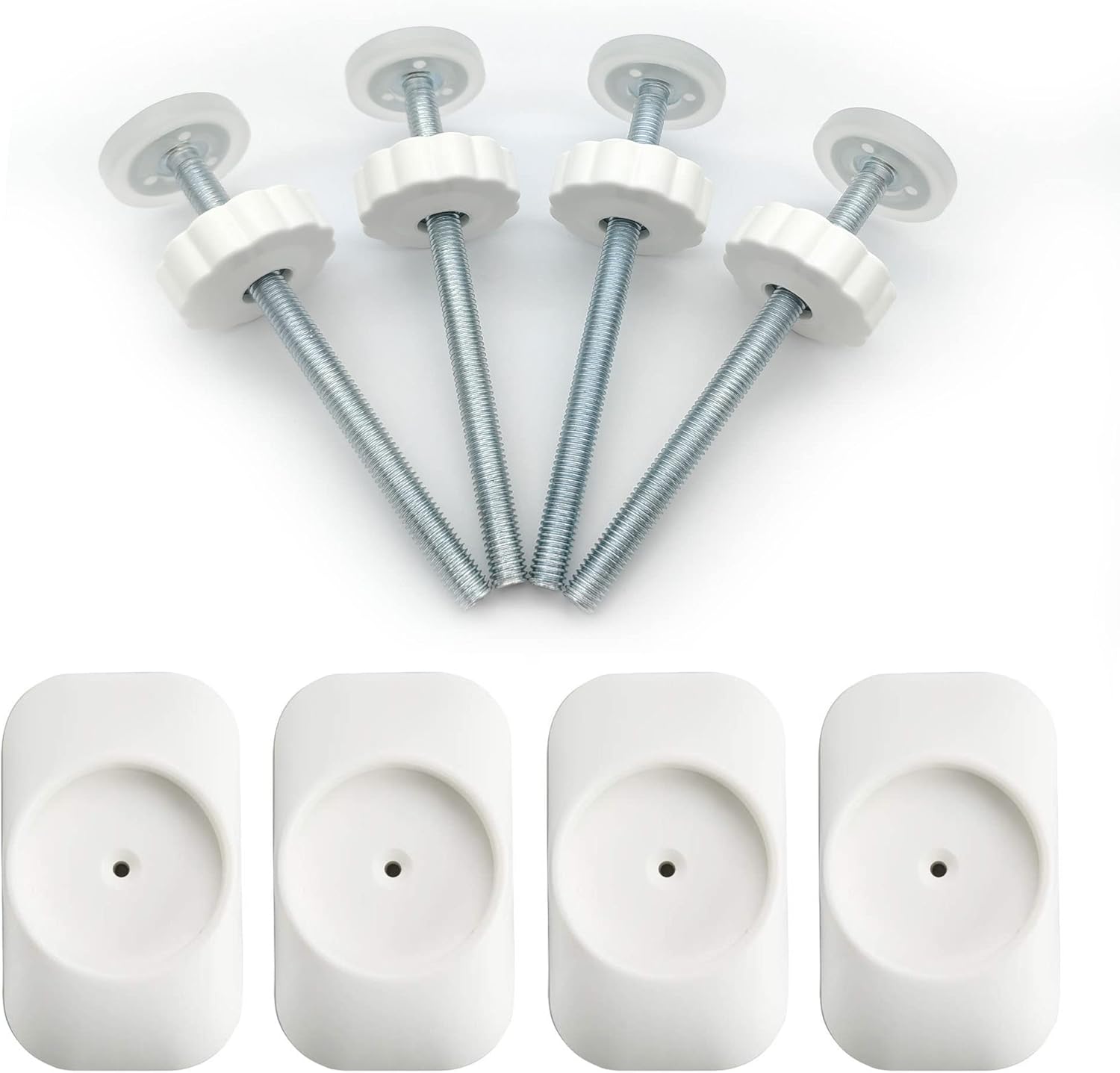 4 Pack Baby Gate Extender Replacement Parts with Wall Protector