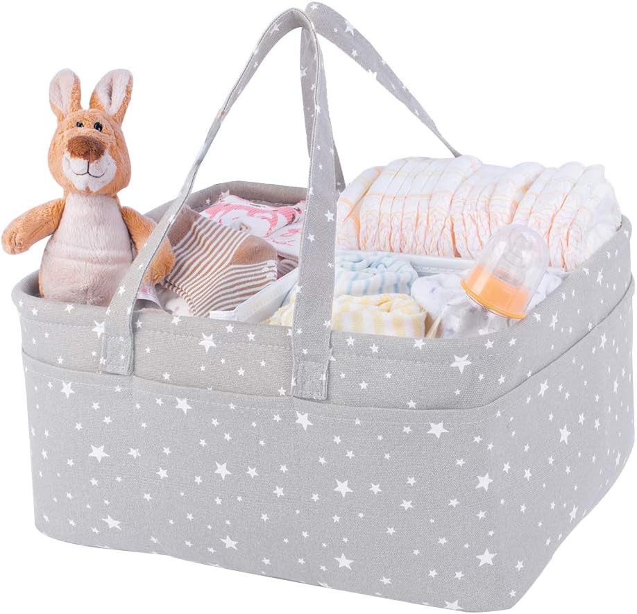 QiANBiRD Large Foldable Diaper Caddy Organizer 1