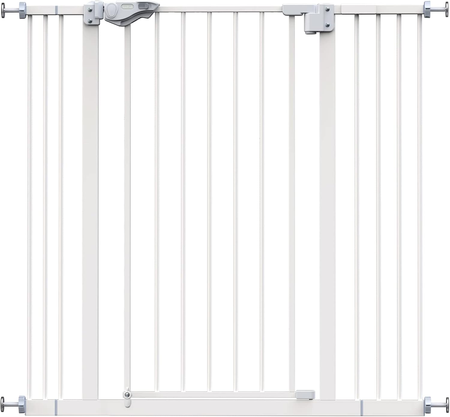 InnoTruth White Dog Gate for Stairs and Doorways