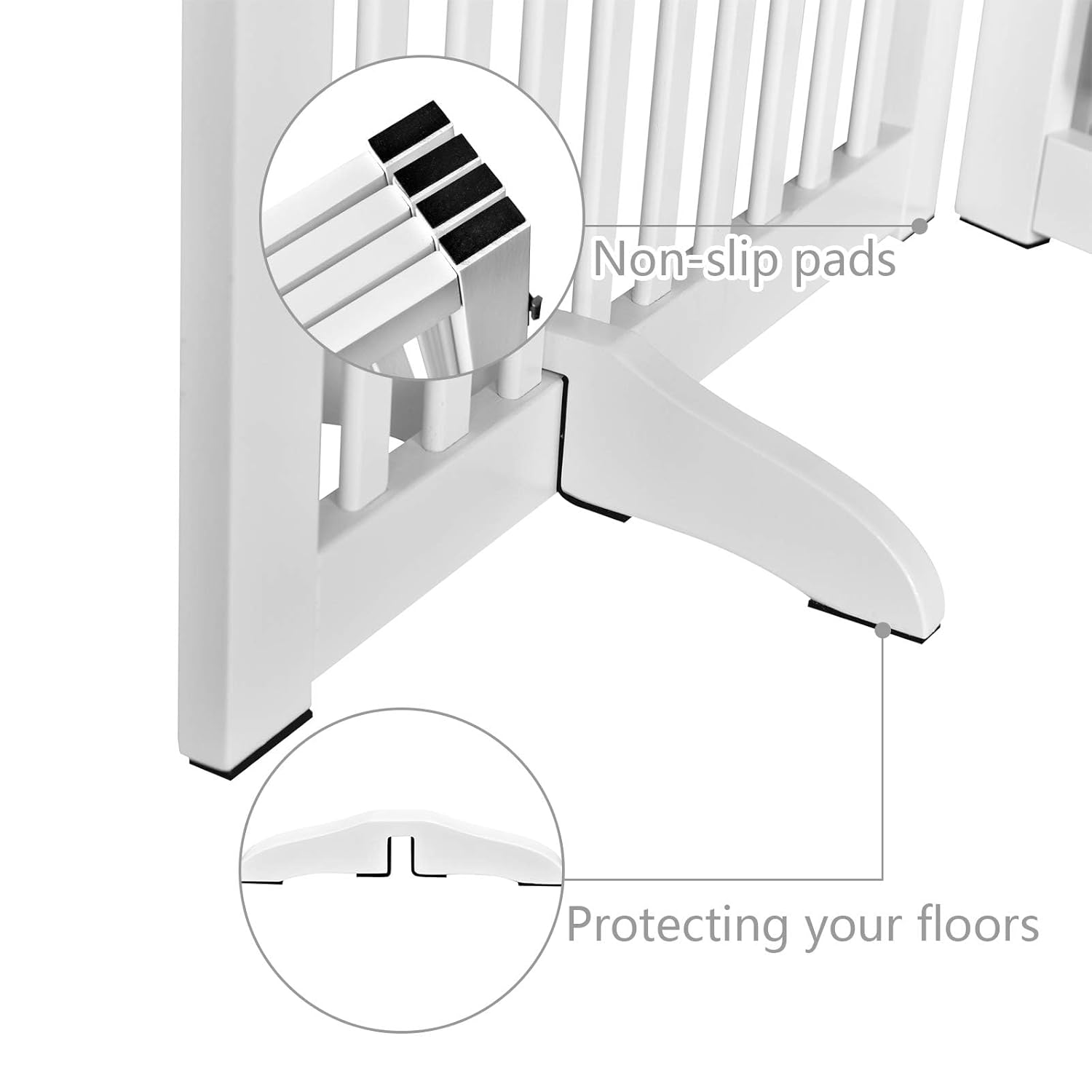 WELLAND Support Feet for 360 Degree Gate White