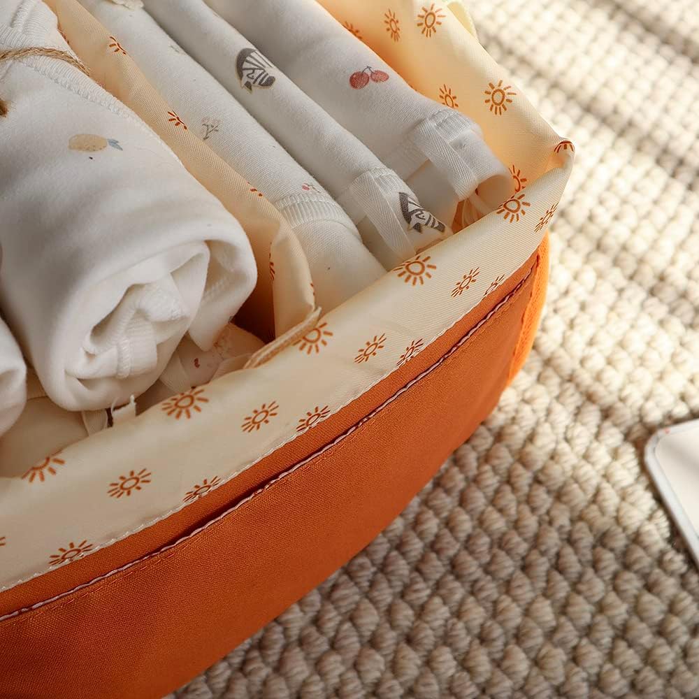 MOMIGO Baby Diaper Caddy Organizer - Portable Nursery Storage Basket