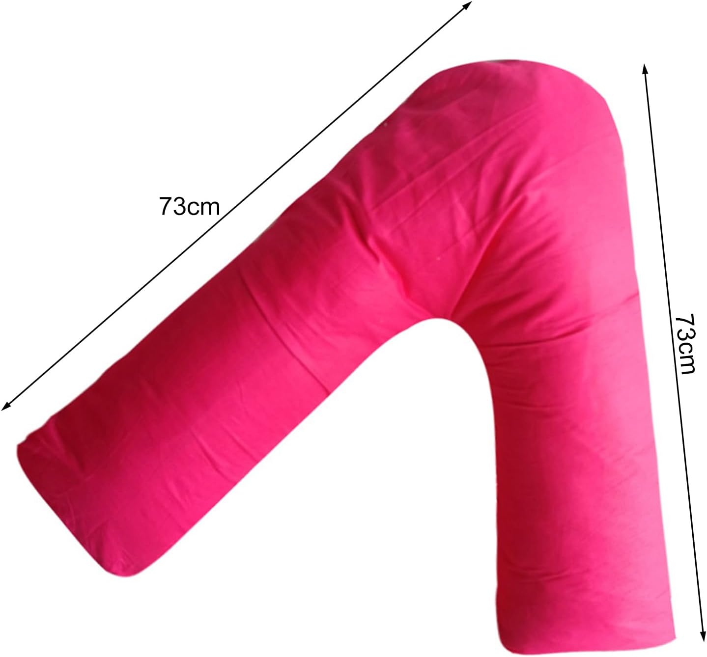 Orthopedic V Pillow with Removable Cover for Pregnancy and Back Support