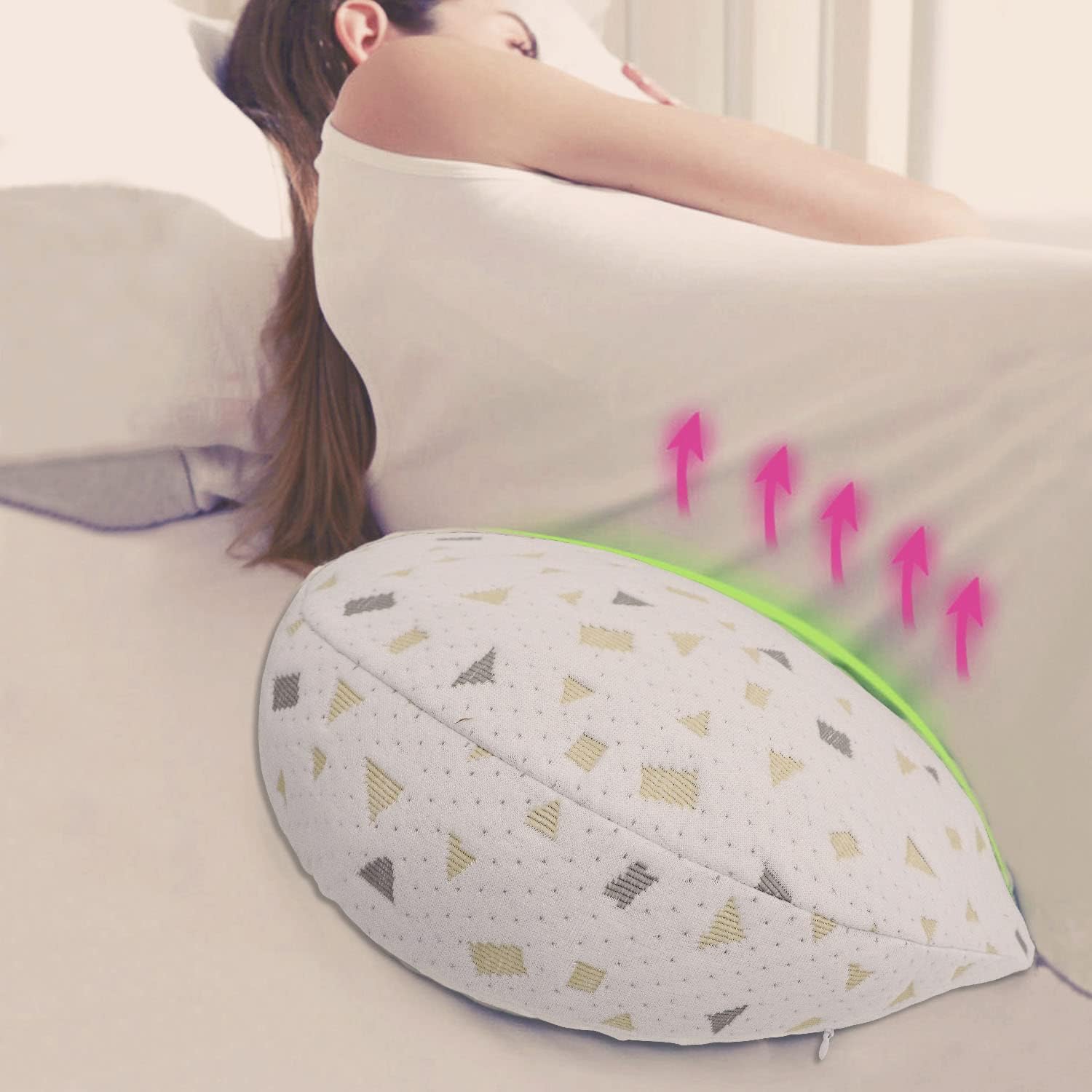 Lacomfy Pregnancy Pillow with Belly Support and Detachable Cover