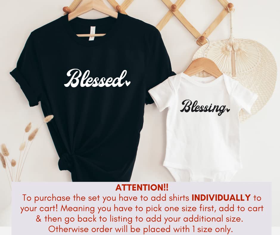 Handmade Mommy And Me Matching Shirts Set