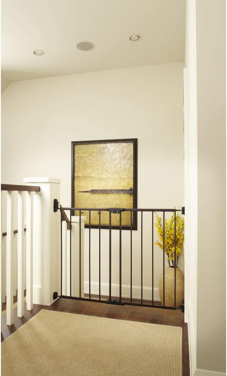MyPet Windsor Walk Thru Pet Gate - 31 Tall Matte Bronze