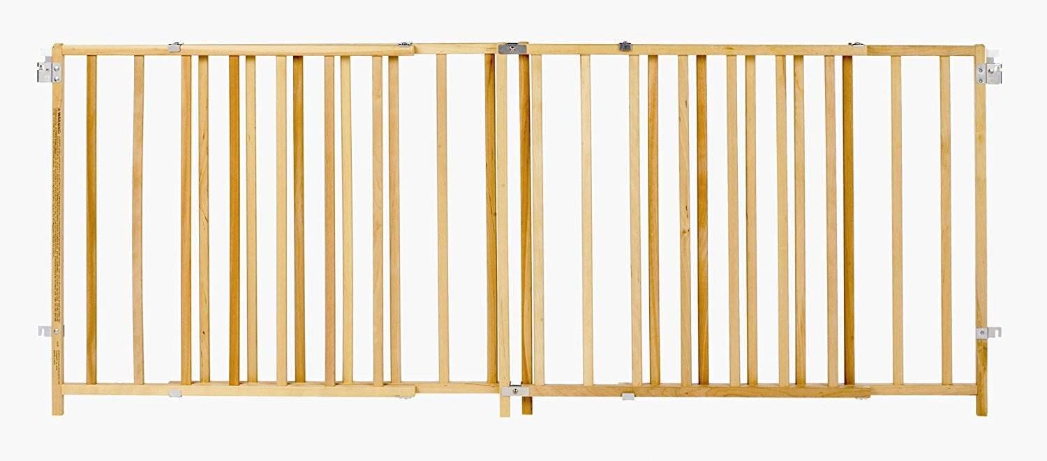Toddleroo Extra Wide Swing Wooden Gate 27 Tall Hardware Mount