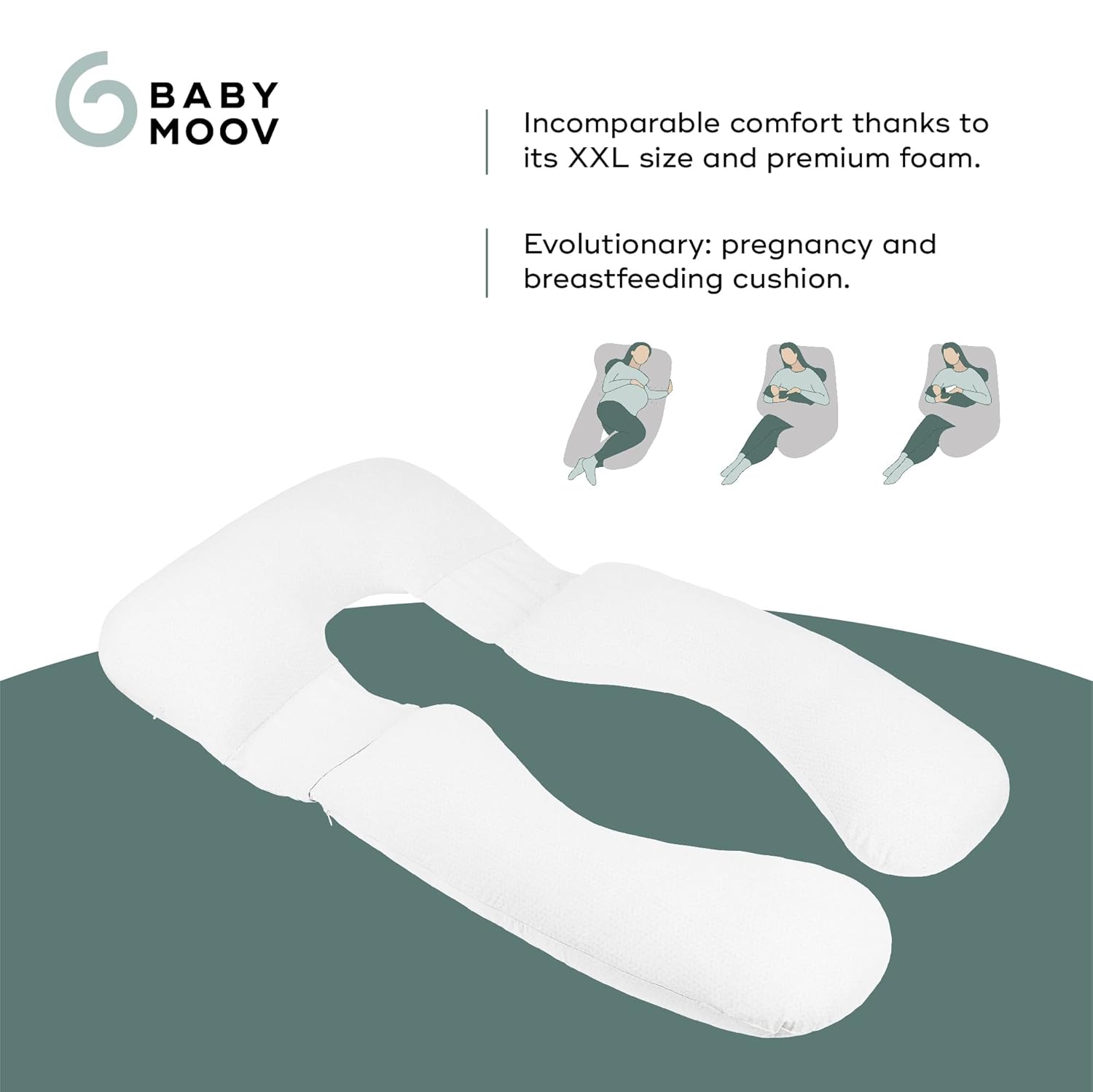 Babymoov XXL BLove Maternity Pillow - Organic Pregnancy Support
