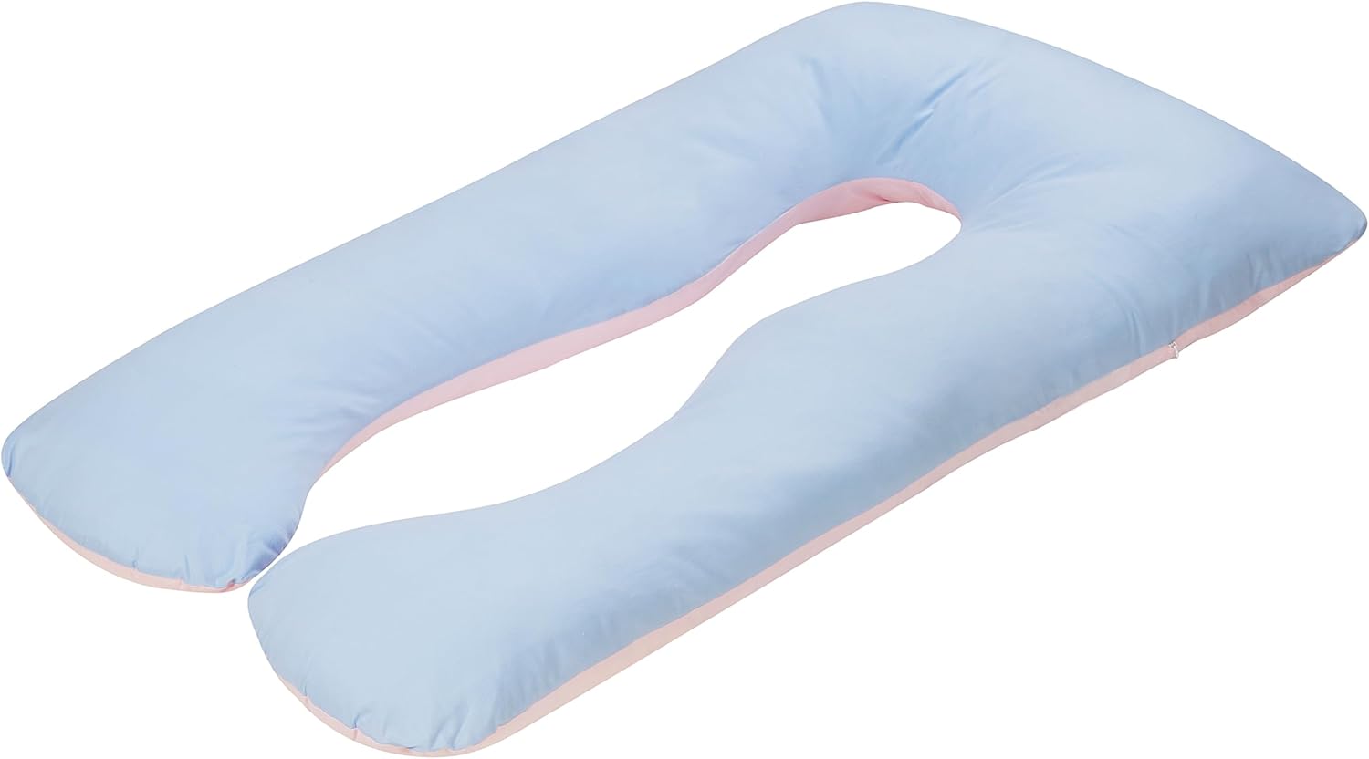 HOMESJUN Pregnancy Pillow U Shaped Support 55 Inch Pink Blue