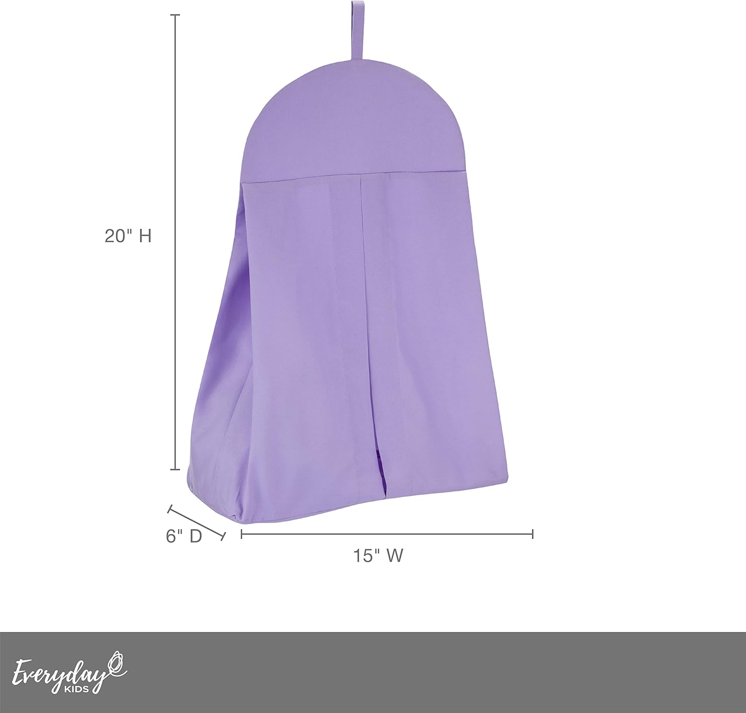 Light Purple Hanging Diaper Caddy Organizer for Baby Girls