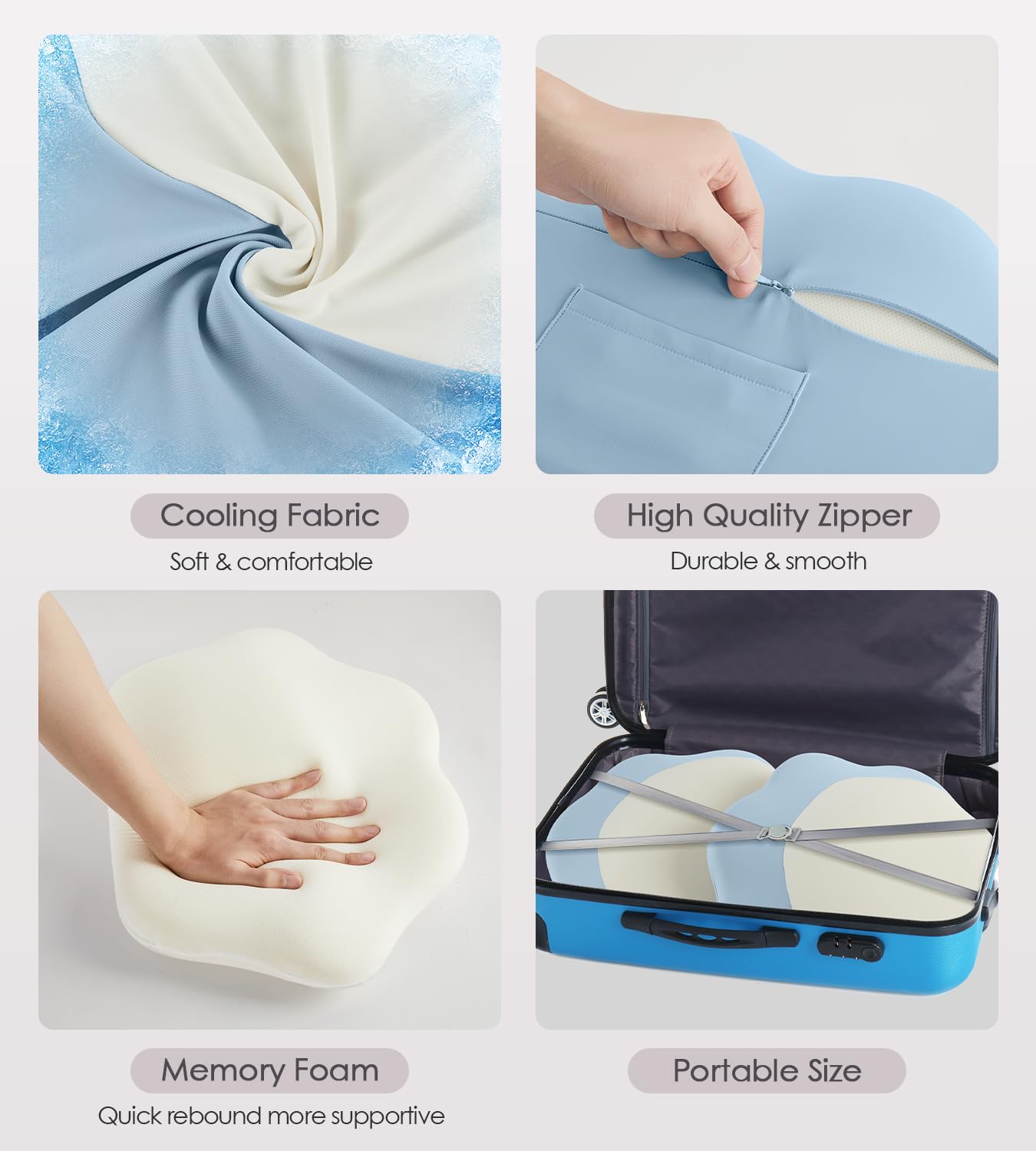 DONAMA Pregnancy Pillow with Cooling Case 1
