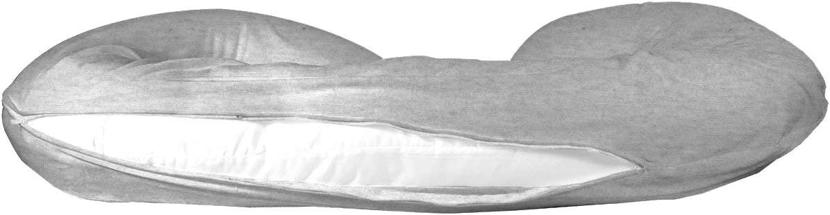 Betty Dain Stretch Jersey Maternity Pillowcase 60x25 Inches Gray
