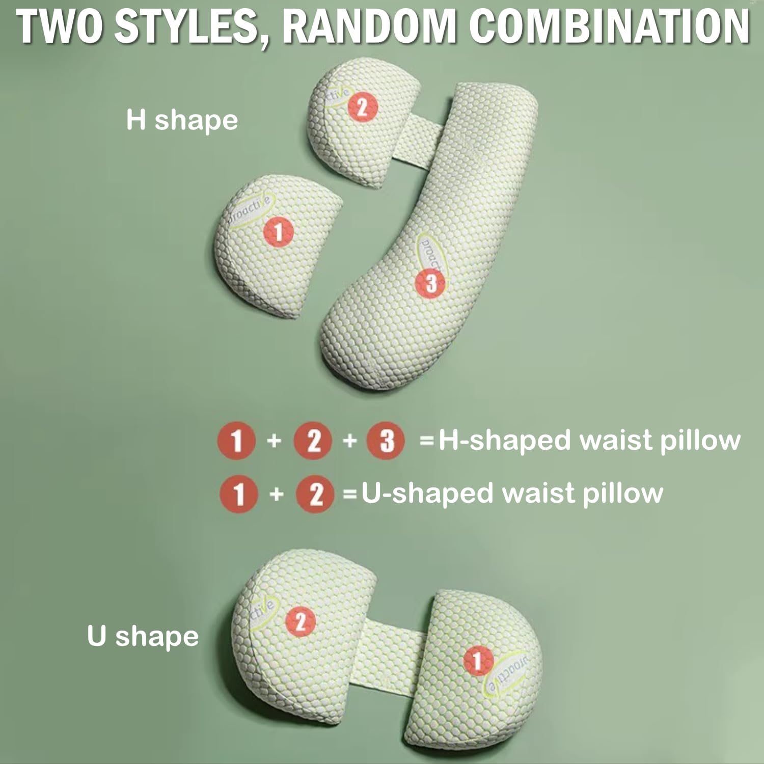 Oskeray Pregnancy Pillow with Adjustable Cover 1