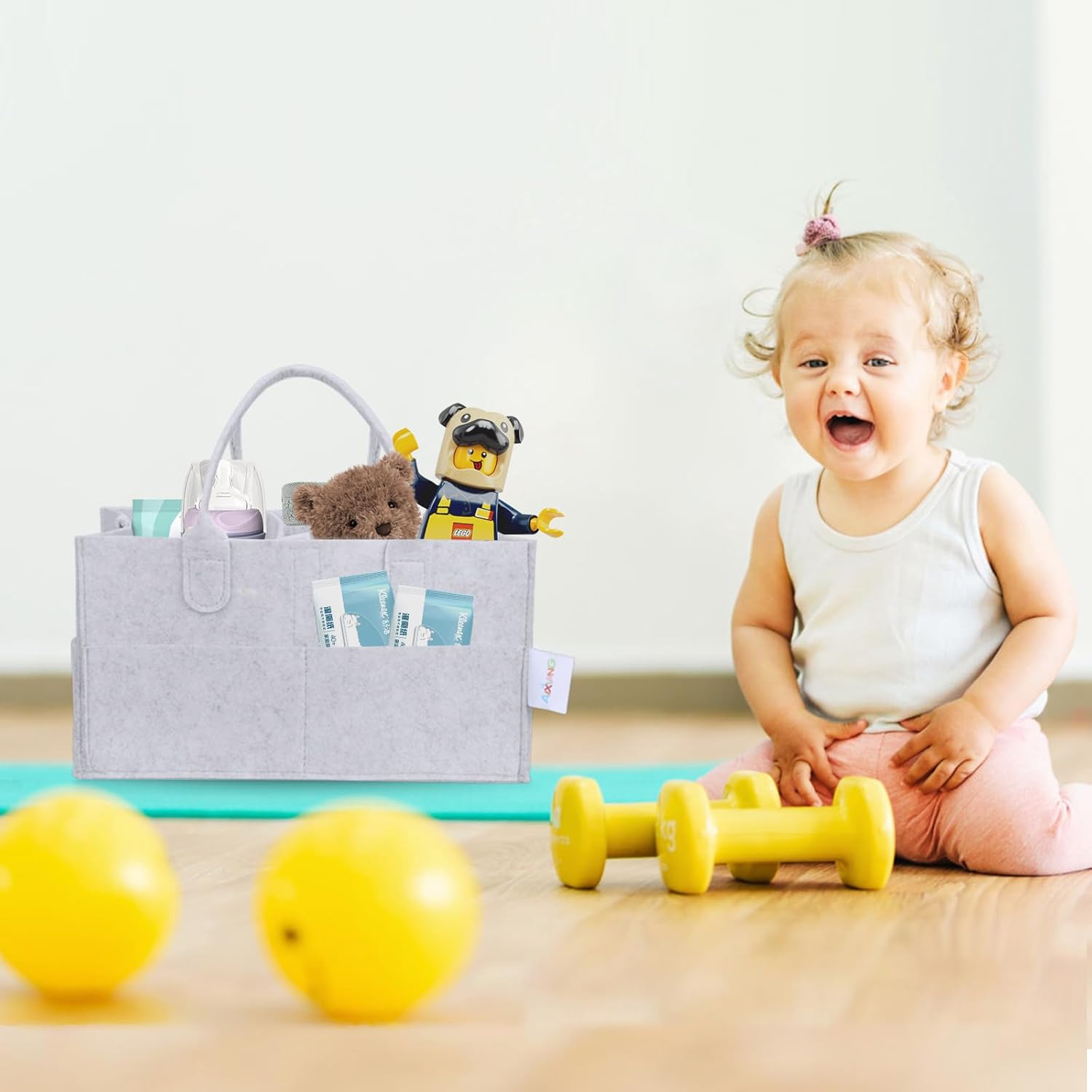 AIXIANG Portable Diaper Caddy Organizer for Newborns