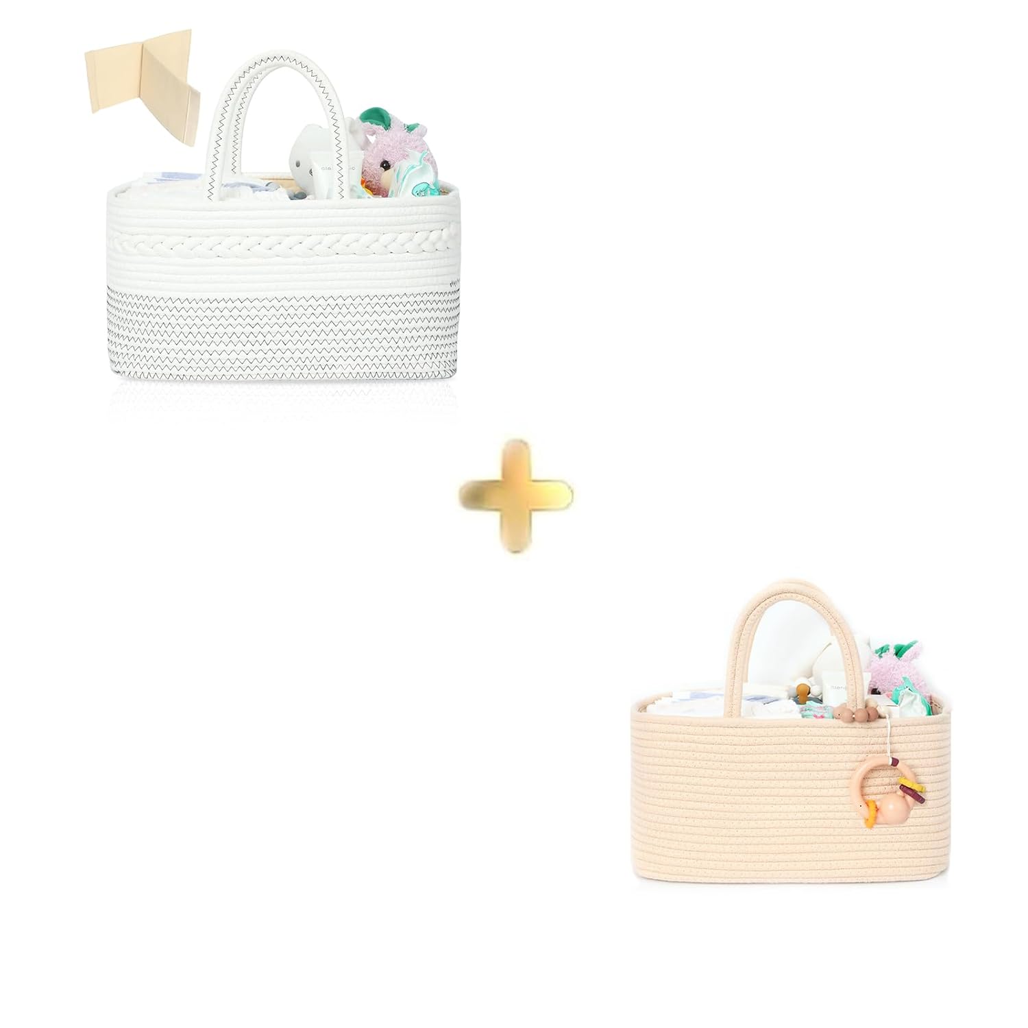 Miss Fong Diaper Caddy Organizer Portable Baby Basket