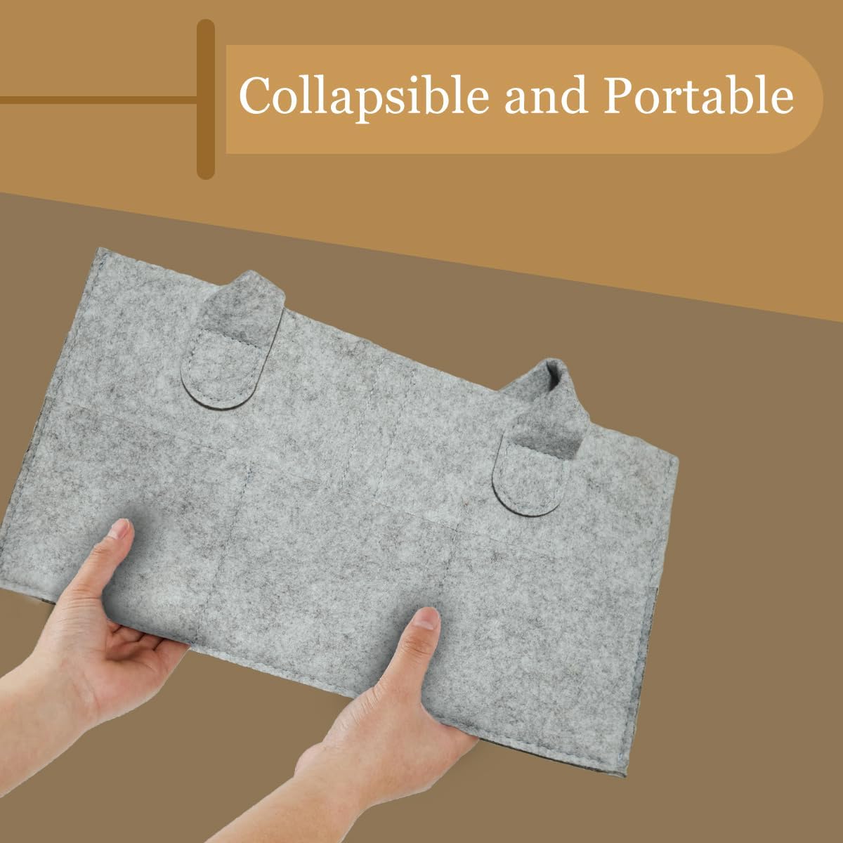 2 Pack Diaper Caddy Organizer - Grey