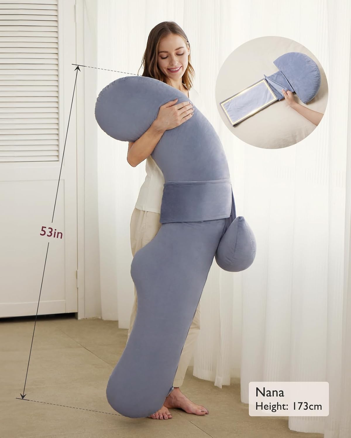Momcozy Pregnancy Pillow with Adjustable Wedge