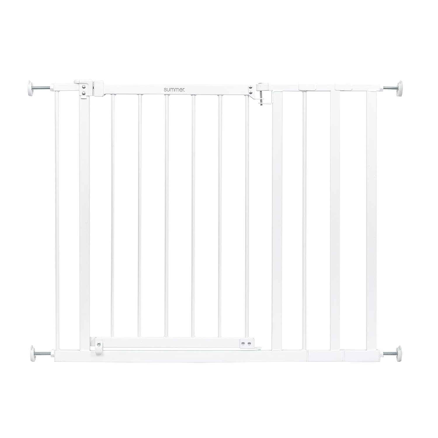 Summer Infant Extra Wide Walk-Thru Safety Gate - White Metal 1