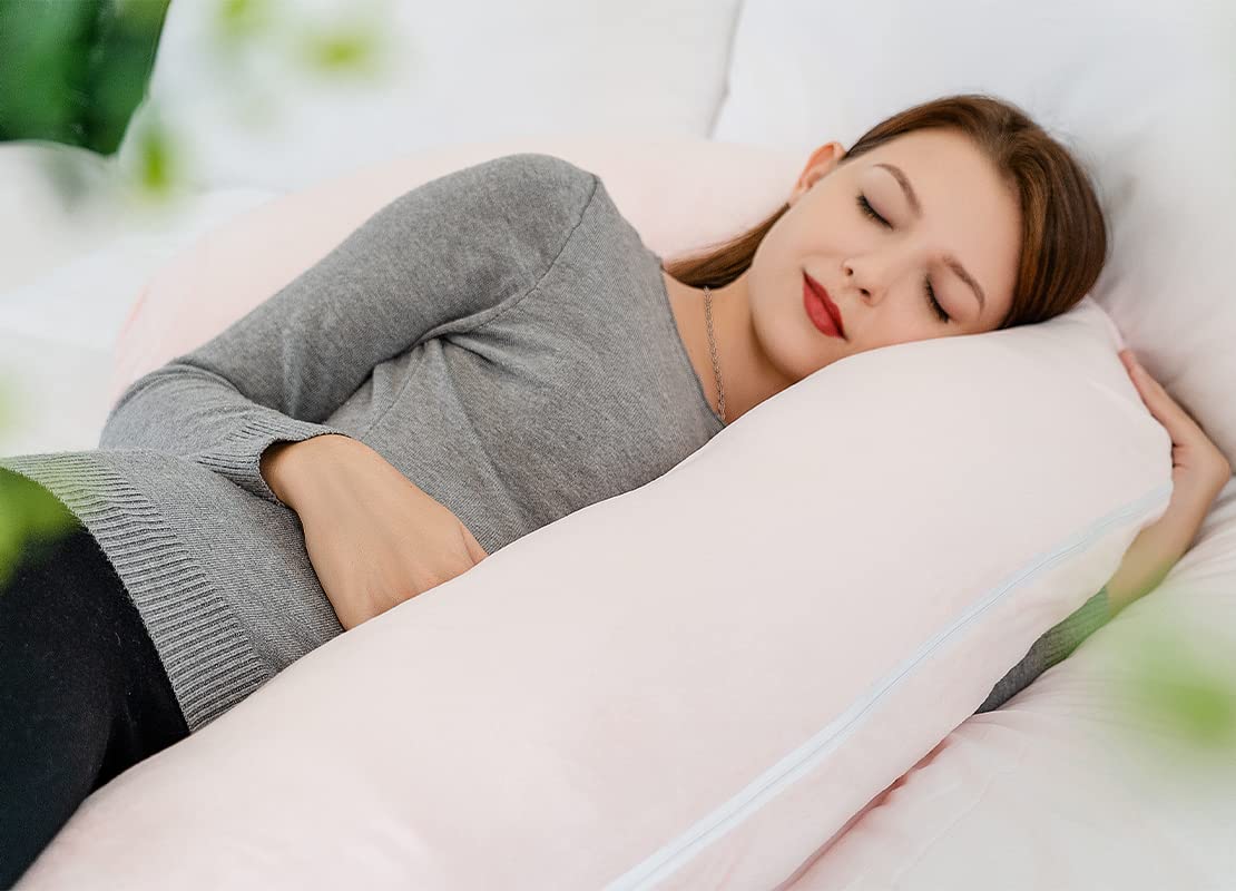 INSEN Pregnancy Pillow with Velvet Cover 1