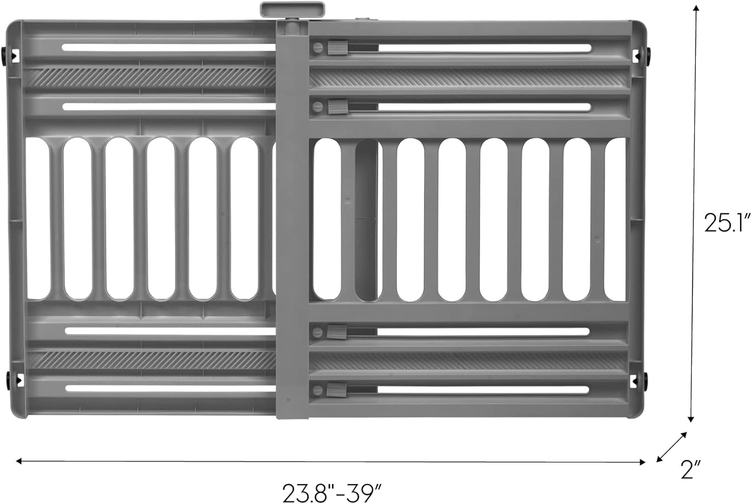 IRIS USA Dog Gate 24-39 Expandable Gray