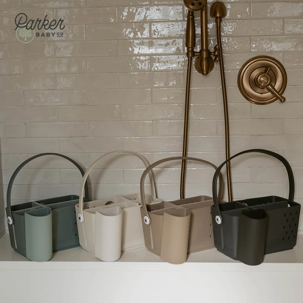 Parker Baby Bath Caddy BPA Free Food Grade Organizer with Handle