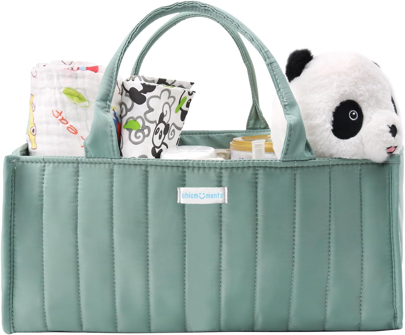 ChicMoments Baby Diaper Caddy Organizer - Matcha Green