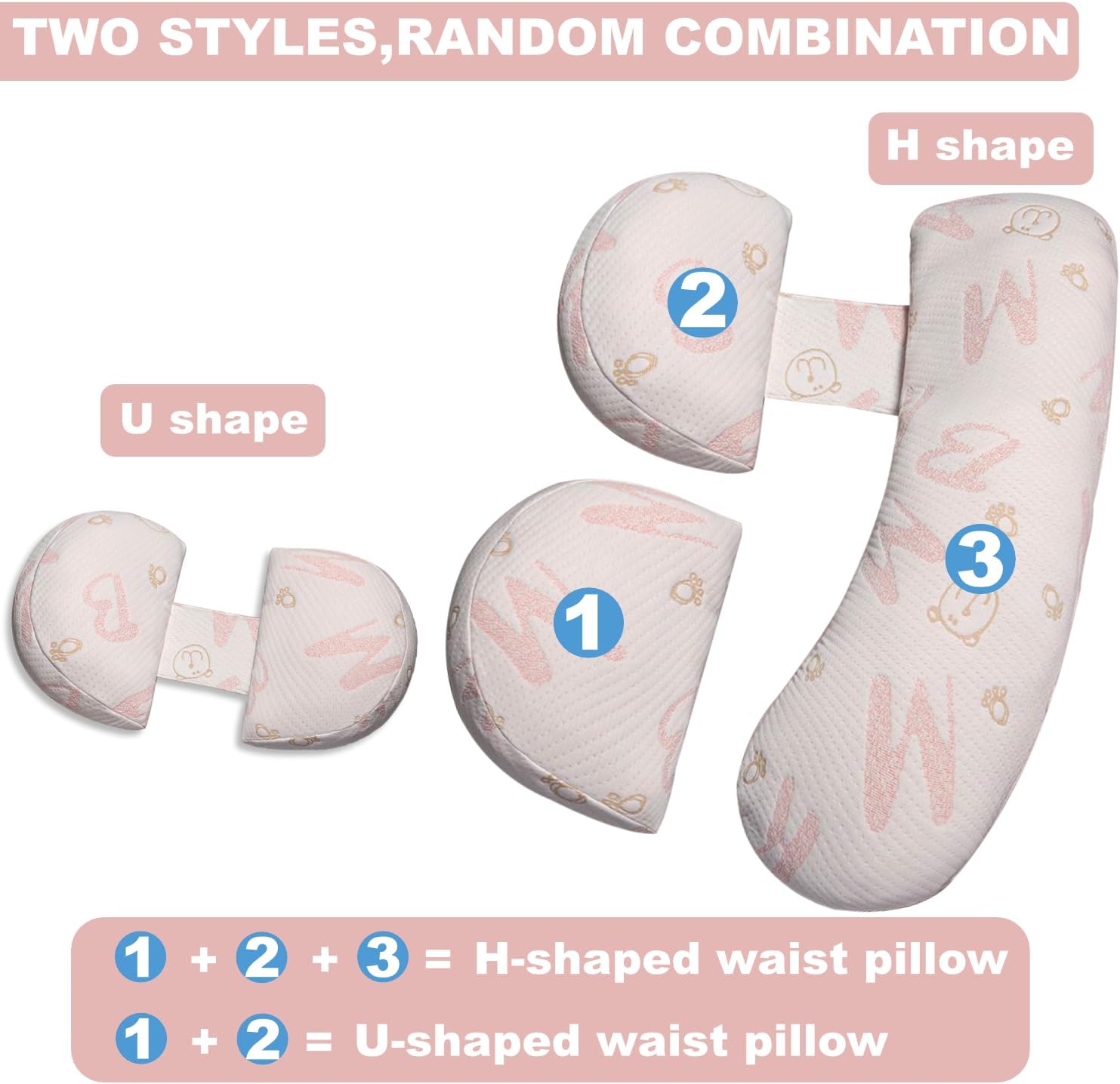 Anfrandce Pregnancy Pillow for Full Body Support