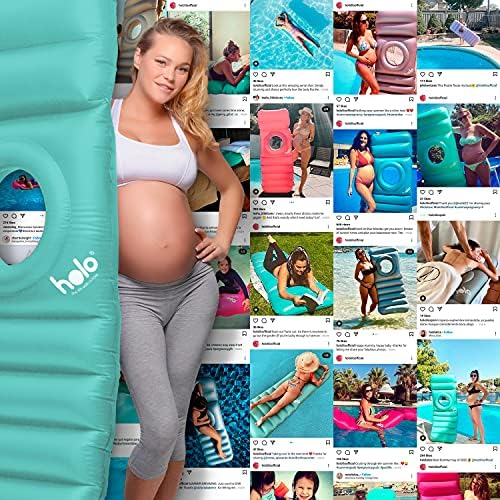 HOLO Inflatable Pregnancy Pillow - Full Body Maternity Support Mint