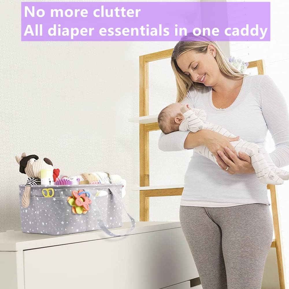 QiANBiRD Extra Large Diaper Caddy Organizer with Handle
