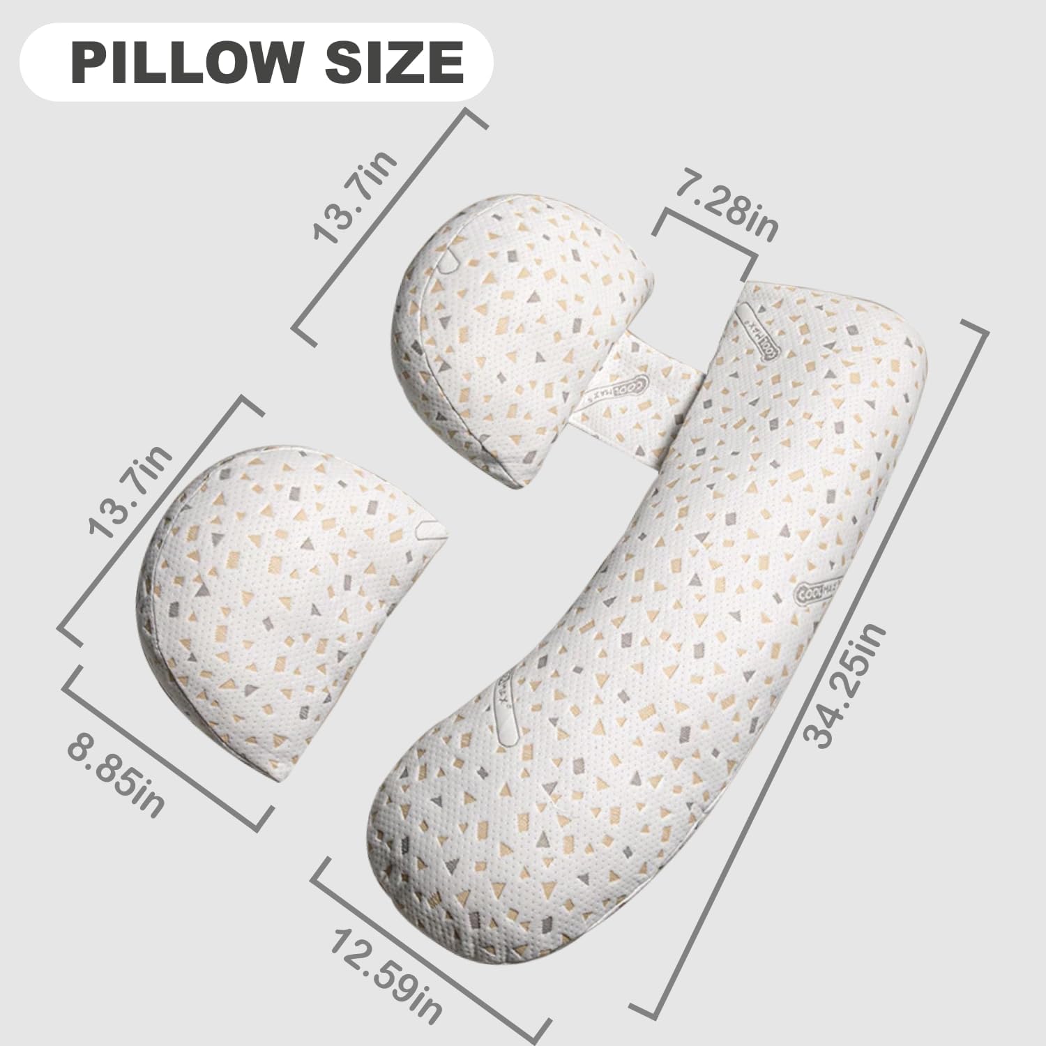 YZCCtixi Pregnancy Pillow for Back Pain Relief Full Body Support