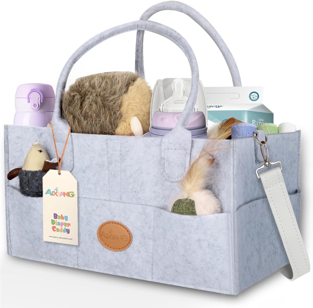 AIXIANG Portable Diaper Caddy Organizer for Newborns