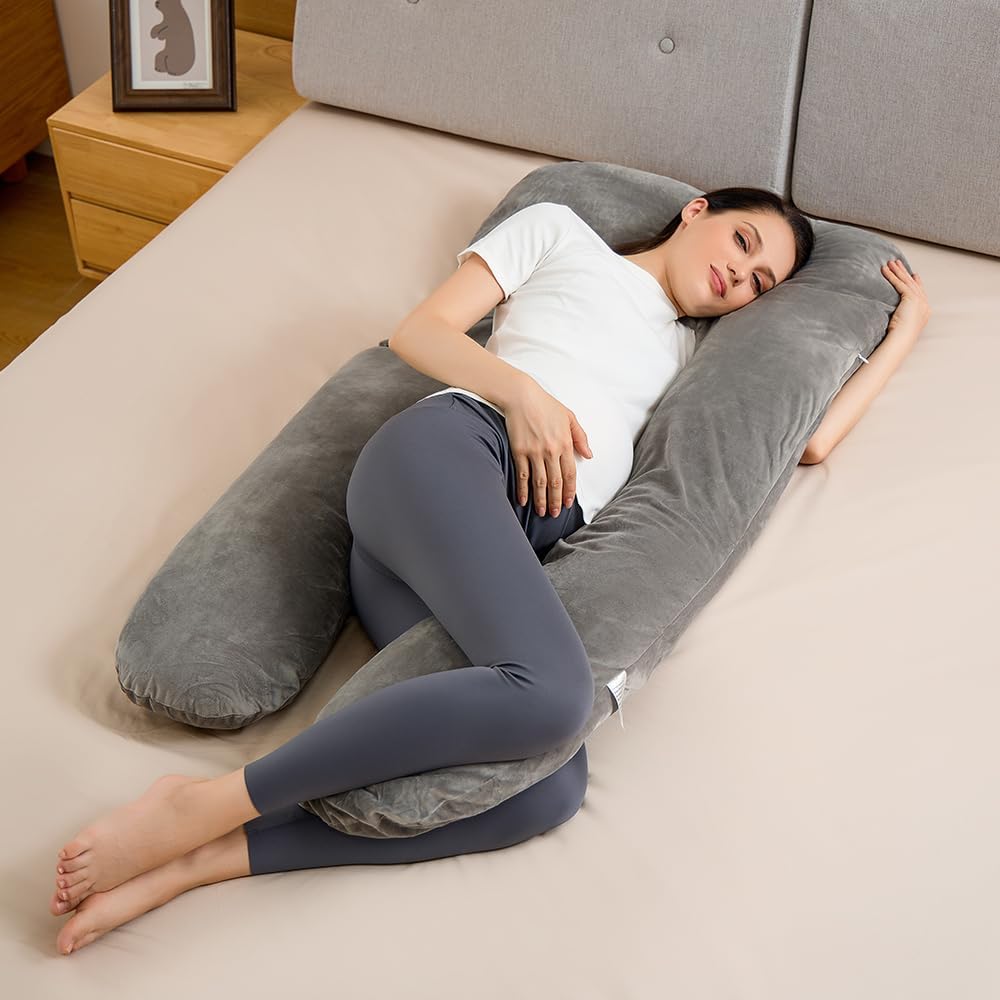 Premium Pregnancy Pillow with Washable Case