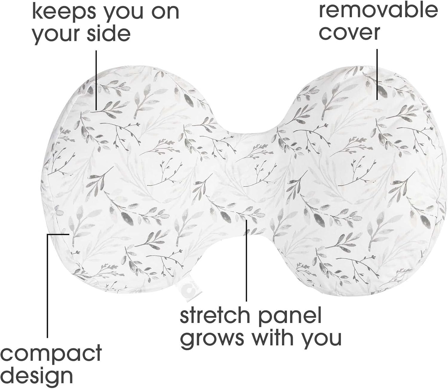 Boppy Side Sleeper Pregnancy Pillow with Removable Cover
