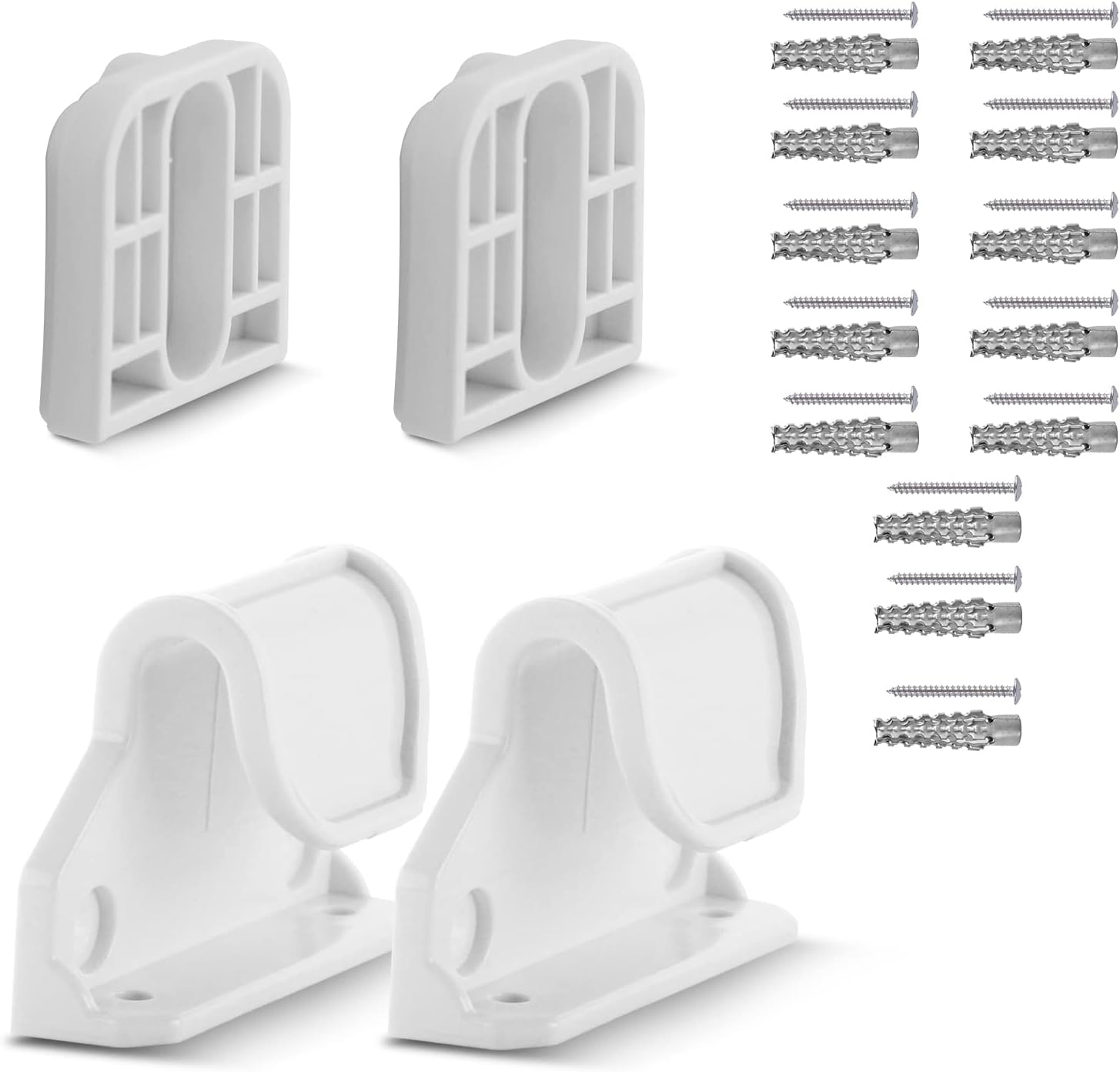Dearlomum Retractable Baby Gate Hardware Set White