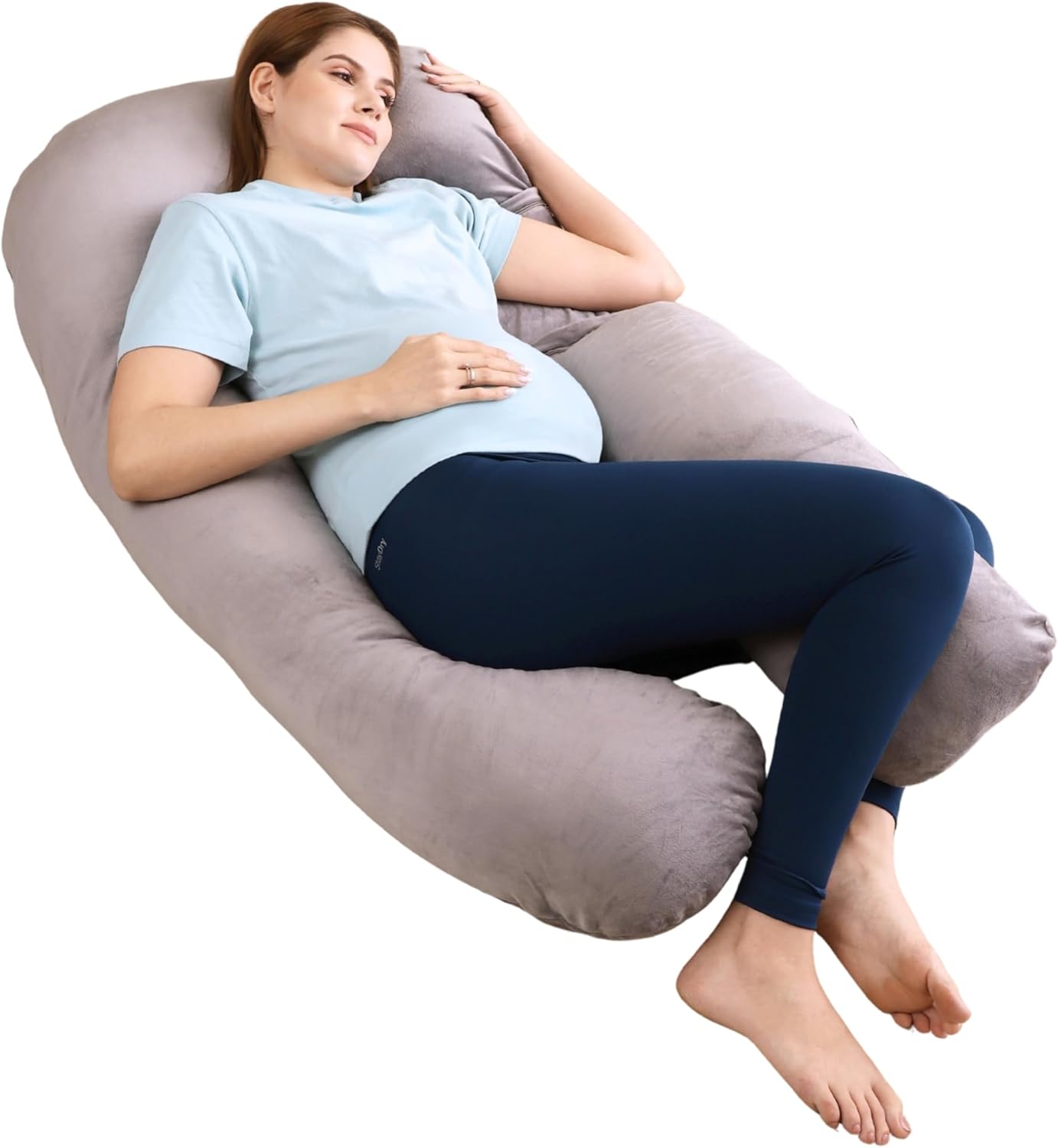 RELY Detachable U-Shaped Maternity Pillow - Full Body Support