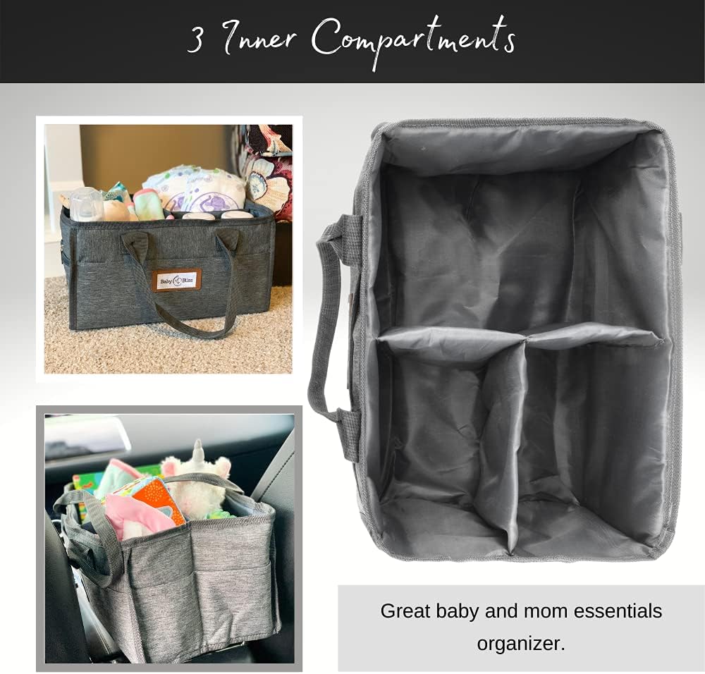BabyBliss Diaper Caddy with Storage and Car Organizer