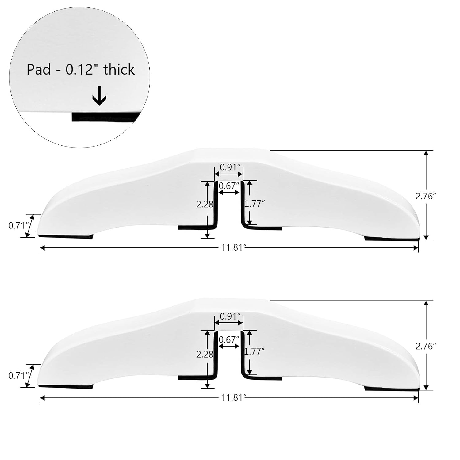 WELLAND Support Feet for 360 Degree Gate White